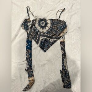 SHEIN tie back Croptop